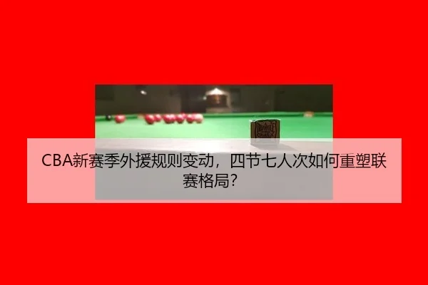 CBA新赛季外援规则变动，四节七人次如何重塑联赛格局？